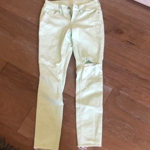 Old navy mint Rockstar mid rise sz 0